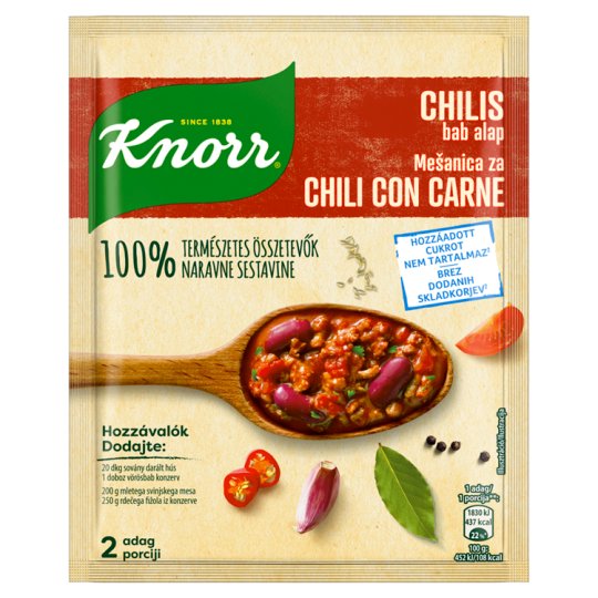 Knorr Chilis Bab Természetes Alap 47g