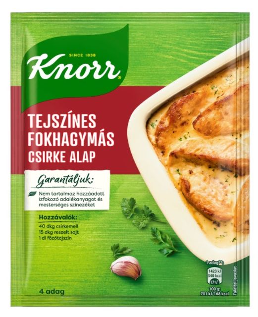 Knorr Tejszínes Fokhagymás Csirke Alap 47g