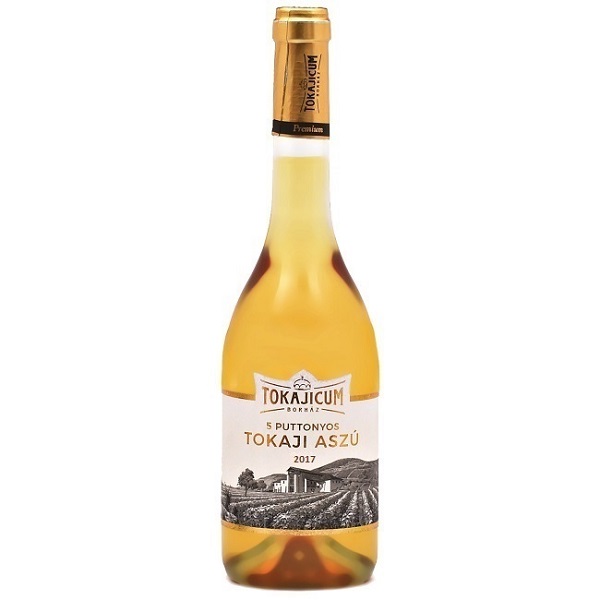 Tokajicum Tokaji Aszu 5 puttonyos édes, fehér bor 0.5l