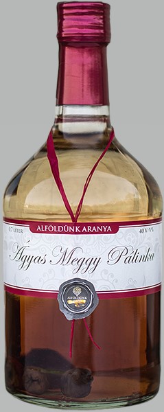 Alföldünk Aranya Ágyas Meggy Pálinka 40% 0.7l