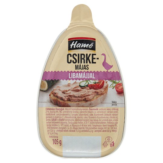 Hamé Csirkemájas Libamájjal 105g