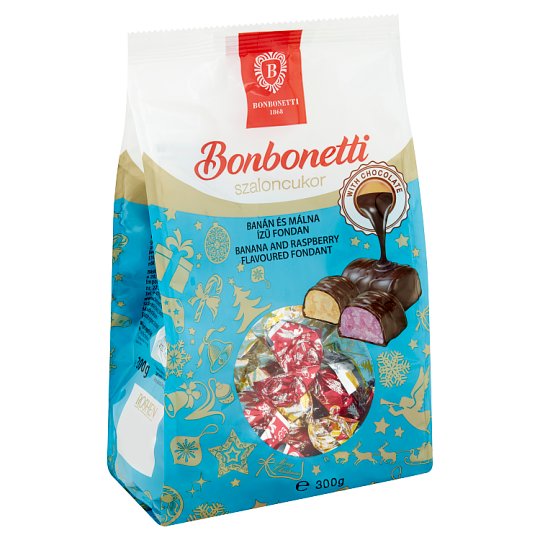 Bonbonetti Banán-Málna Szaloncukor 300g