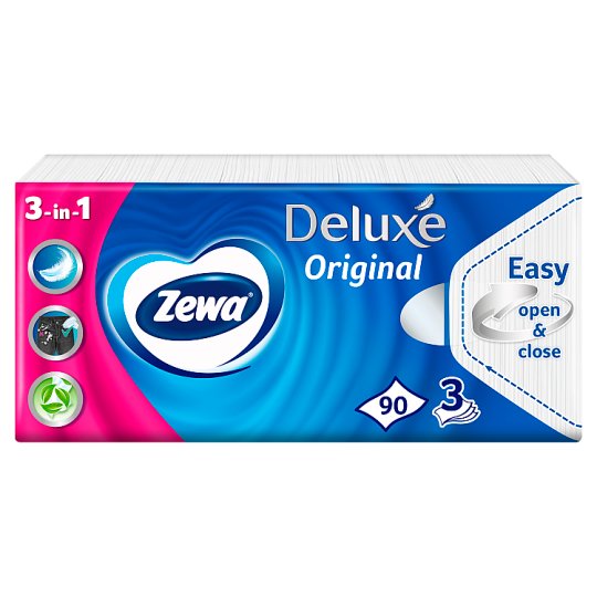 Zewa Deluxe papír zsebkendő 3 rétegű 90db