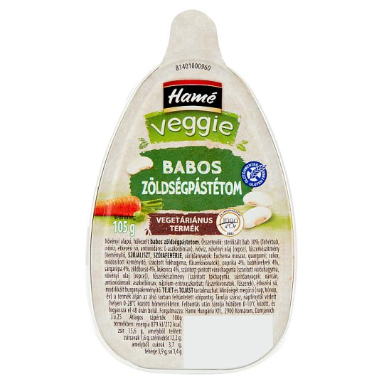 Hamé Veggie babos zöldségpástétom 105g