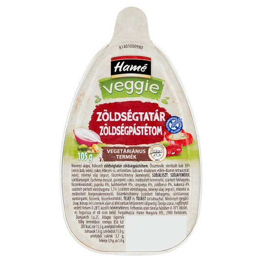 Hamé Veggie zöldségtatár zöldségpástétom 105g