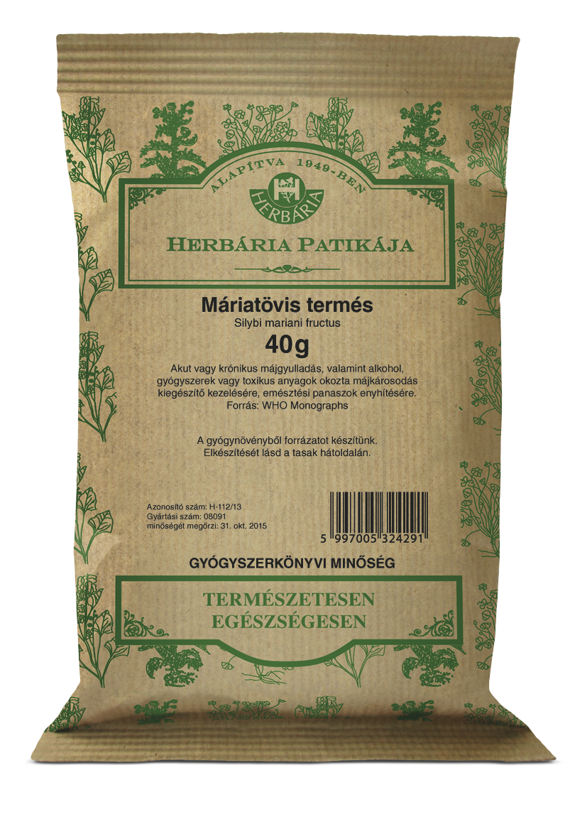 Máriatövis termés (Silybi mariani fructus) 40g