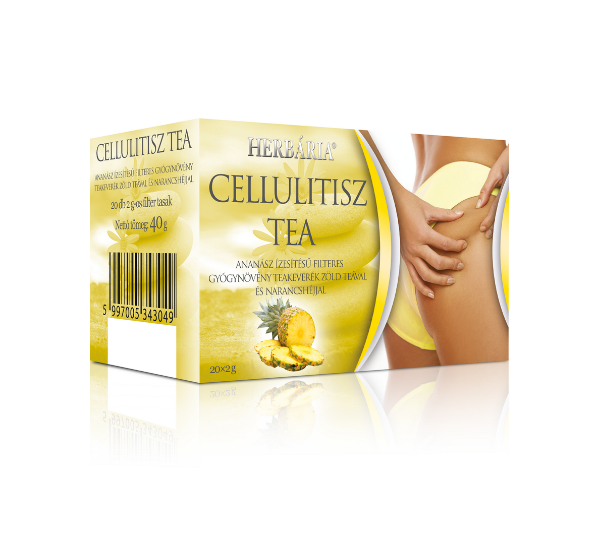 Herbária Cellulitisz tea - ananász ízesítésű filteres tea 