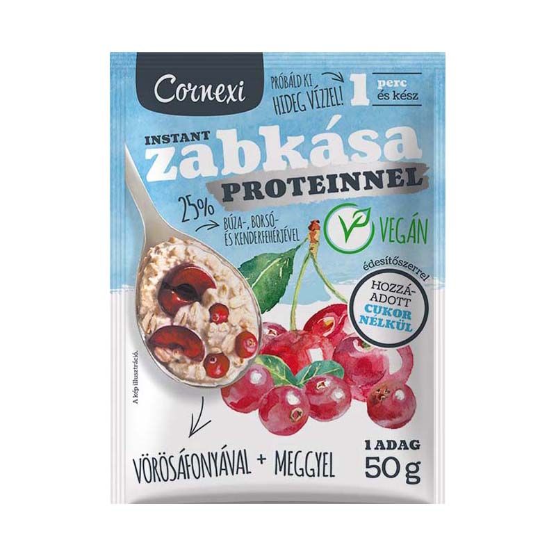 Cornexi Zabkása Vörös áfonyás-meggyes proteinnel 50g