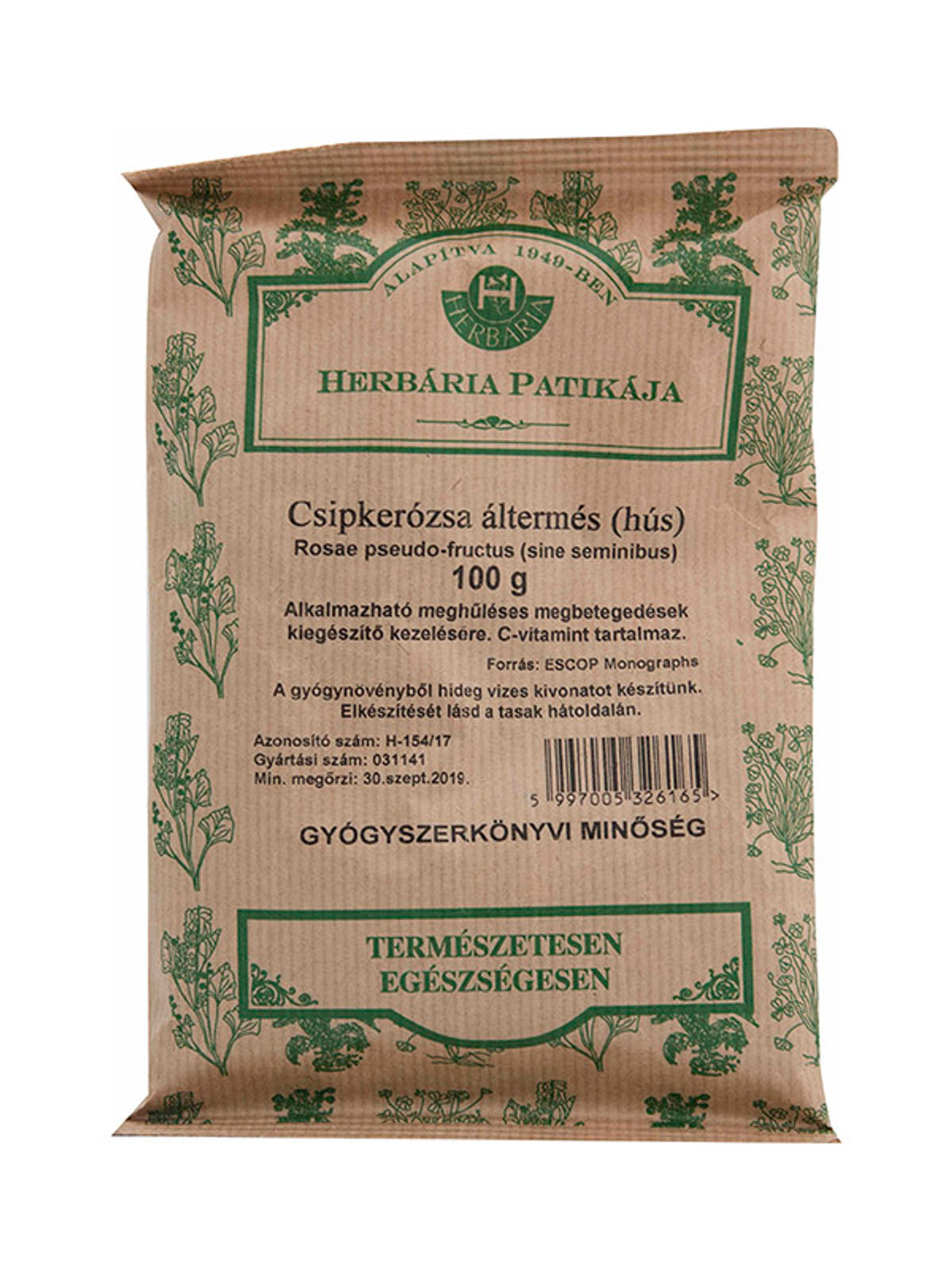 Csipkebogyó hús 100g Herbária 