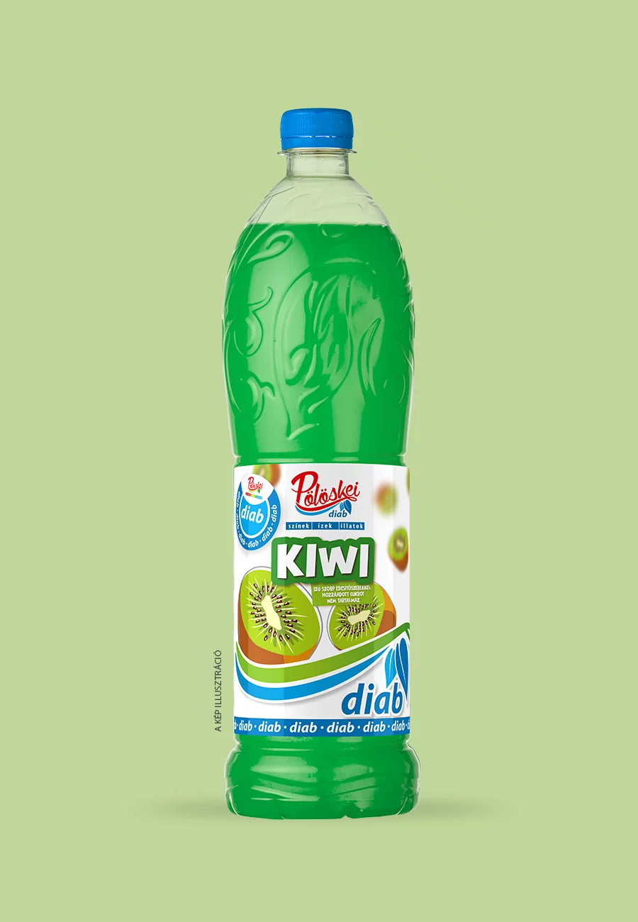 Pölöskei Diabetikus Kiwi Ízű Szörp 1L 