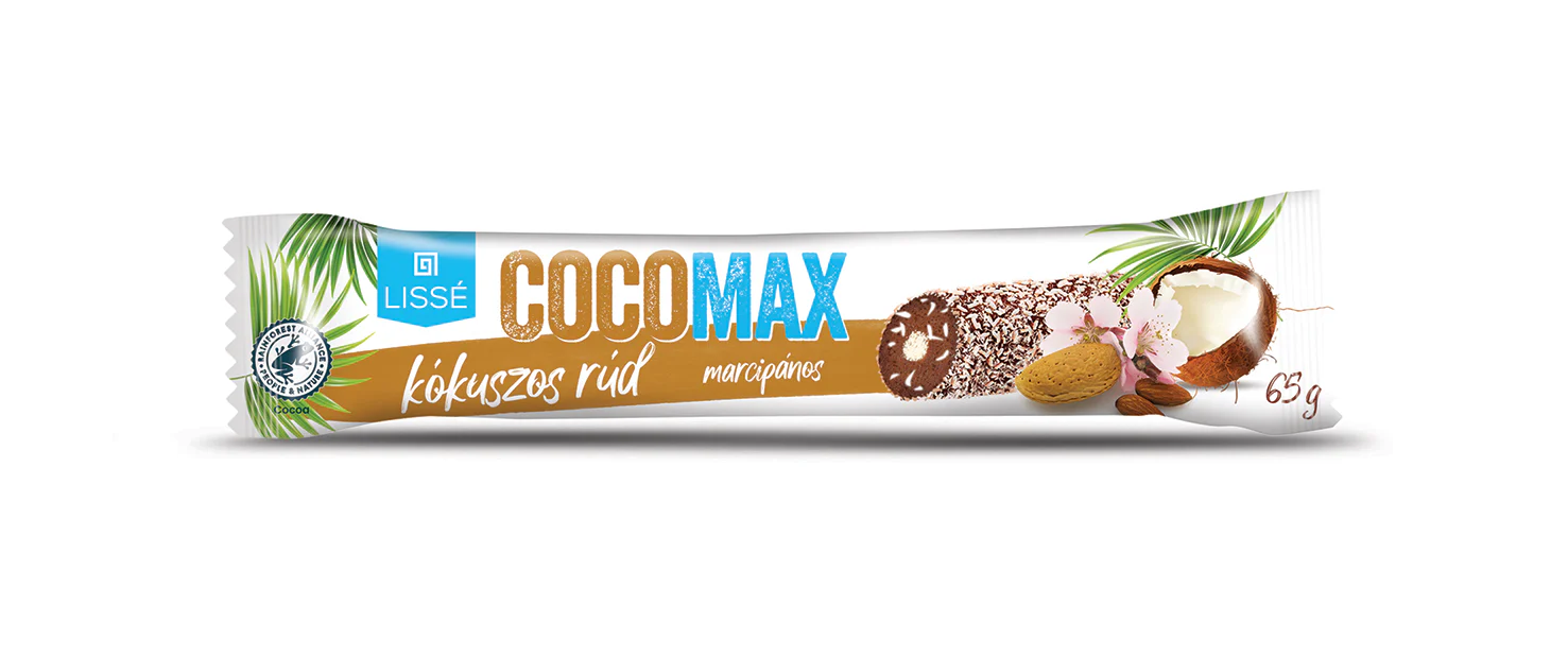 CocoMax Marcipános kókuszrúd 65g